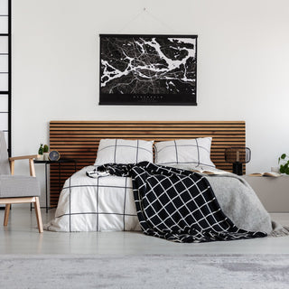 Spice up your bedroom this summer with wood wall paneling!