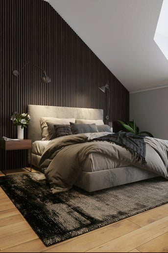 Wood Panel Headboard Design Ideas