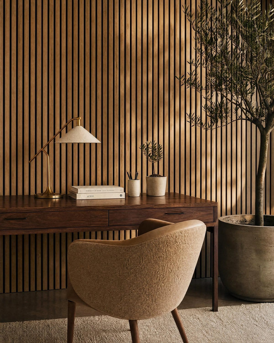 Luxe wide slat panels