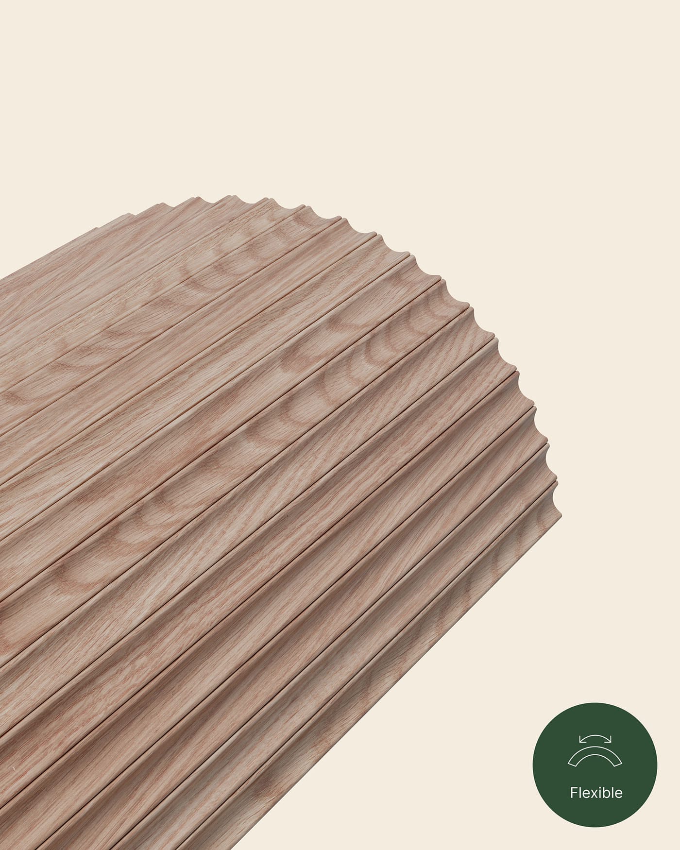 Flutto® Drew & Jonathan Home™ Flutto® Valley Oak Flexible Tambour Panels