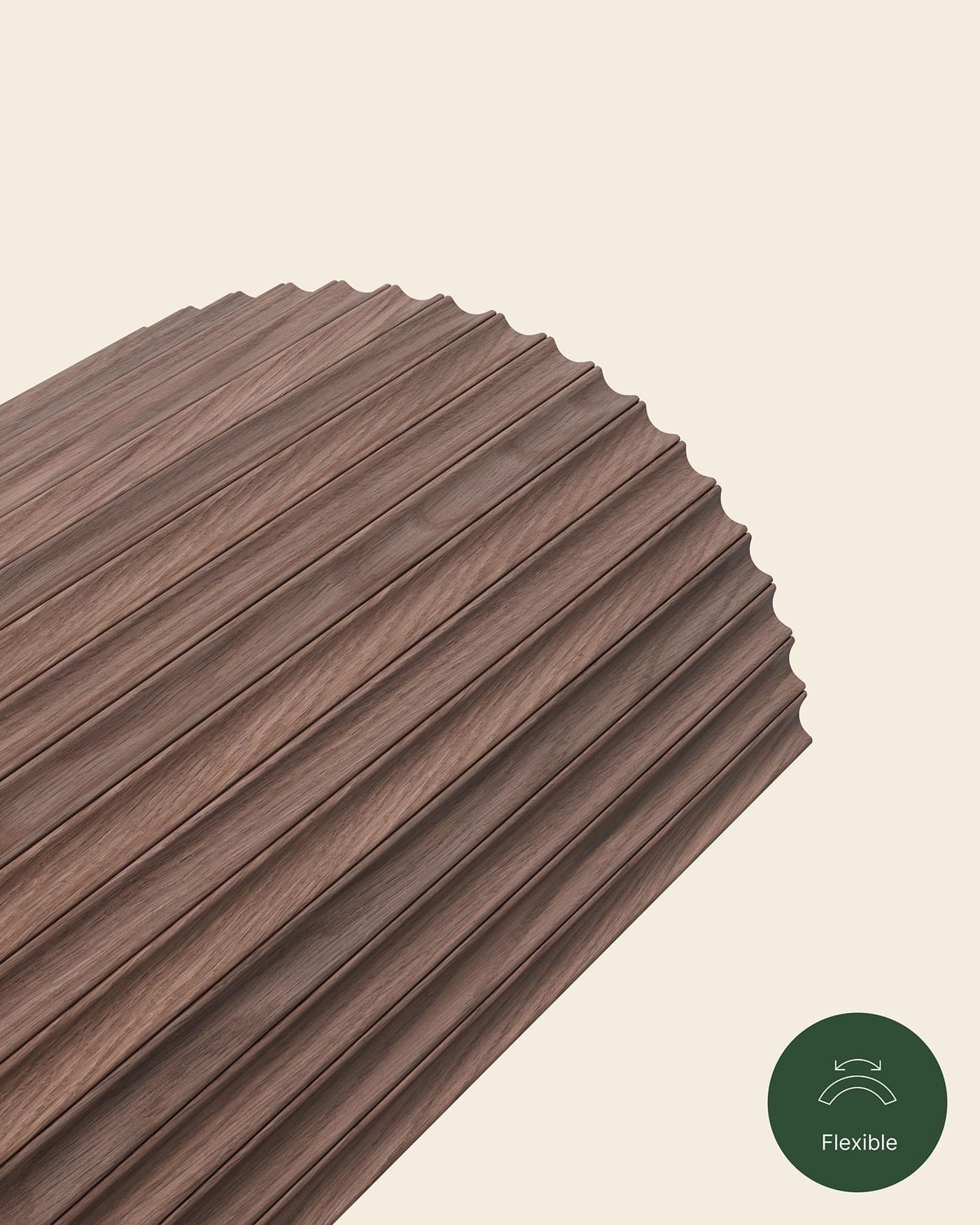 Flutto® Drew & Jonathan Home™ Flutto® Valley Walnut Flexible Tambour Panels