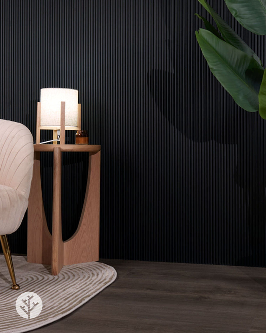 Flutto™ Flutto™ Black Mini Ridge Flexible Tambour Wood Panels