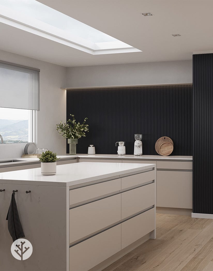Flutto™ Flutto™ Black Ridge Flexible Tambour Wood Panels