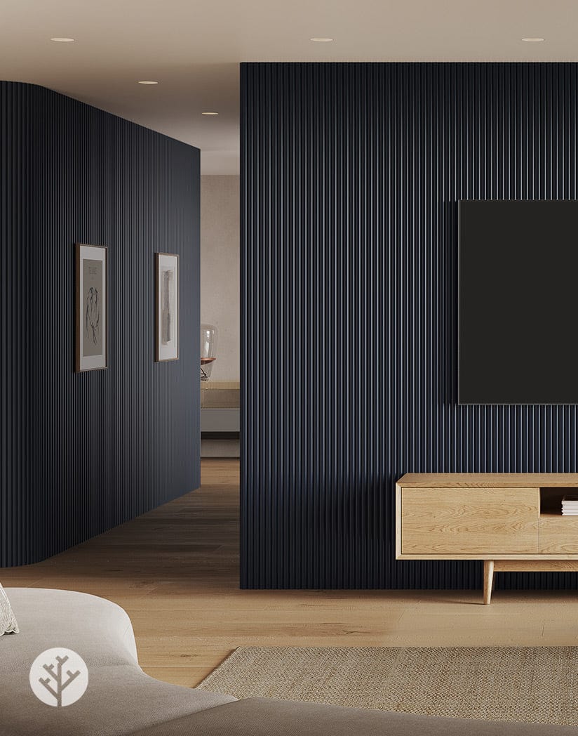Flutto™ Blue Ridge Flexible Tambour Wood Panels | Elegant Wall