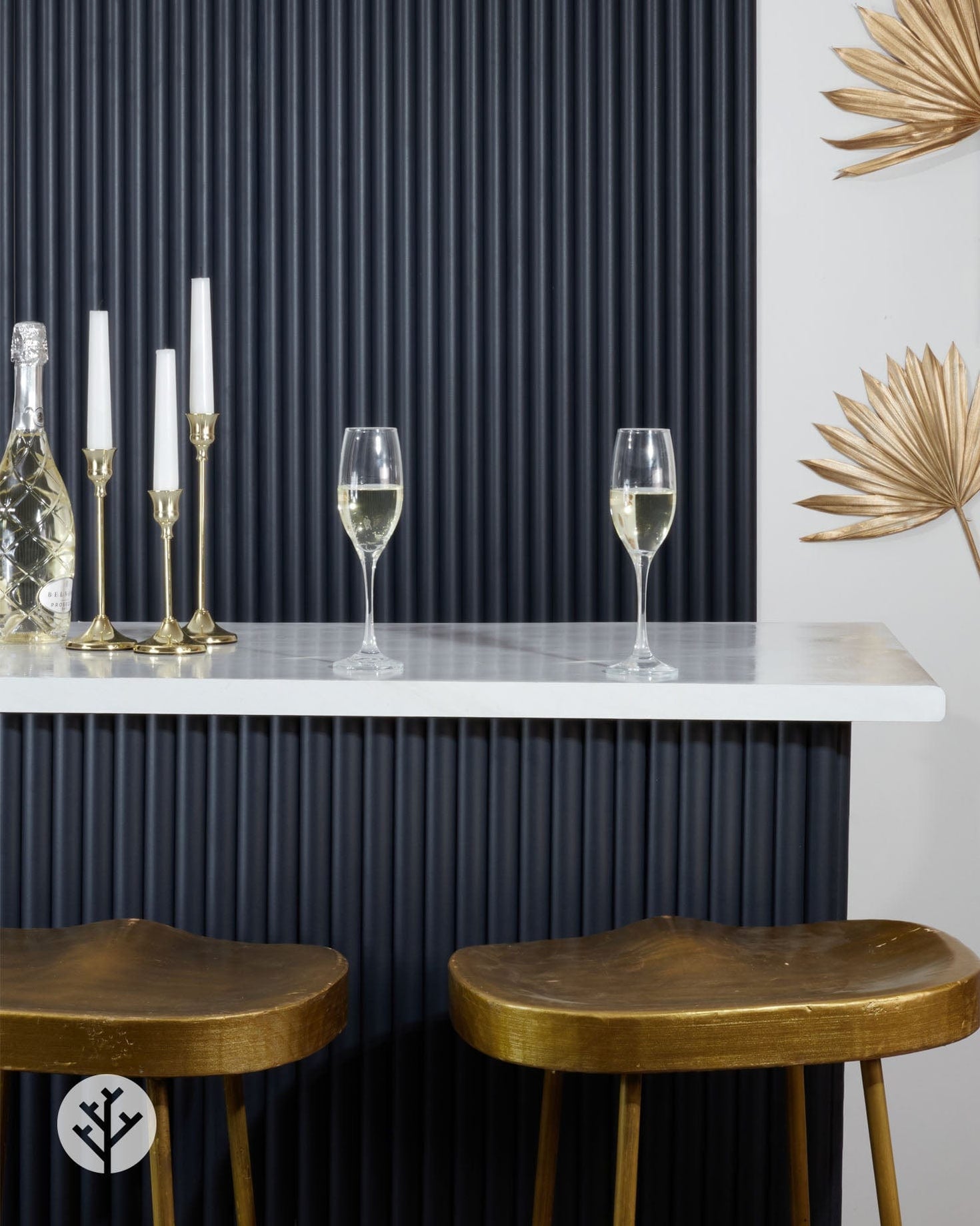 Flutto™ Oak Mini-Ridge Flexible Tambour Wood Panels | Elegant Wall Paneling