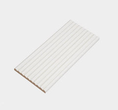 Flutto™ White Mini-Ridge Flexible Tambour Wood Panels | Elegant Wall ...