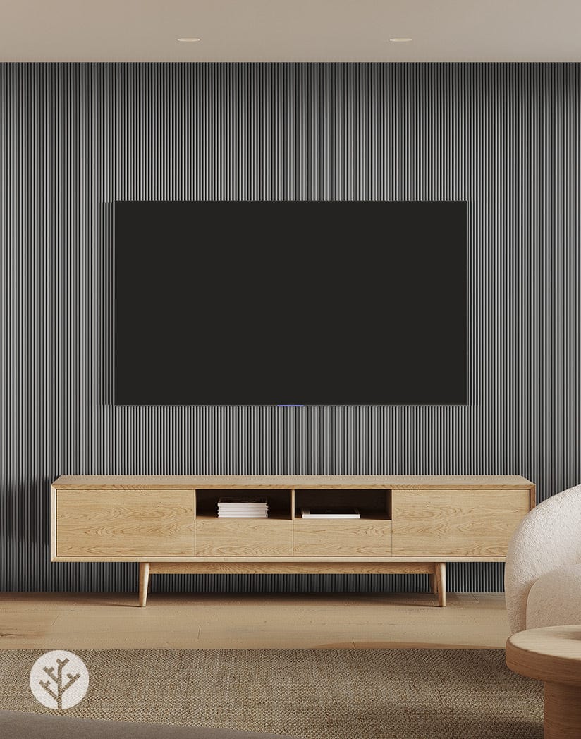 Flutto™ Flutto™ Gray Mini Ridge Flexible Tambour Wood Panels