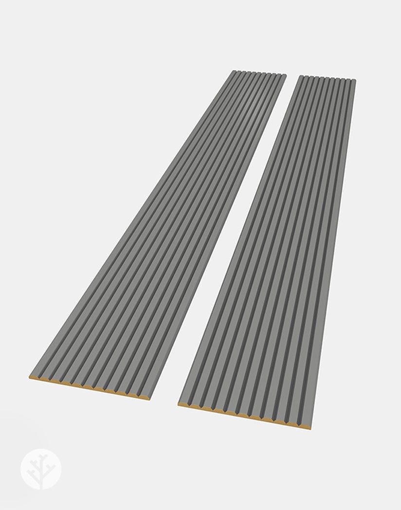 Flutto™ Flutto™ Gray Slat Flexible Tambour Wood Panels