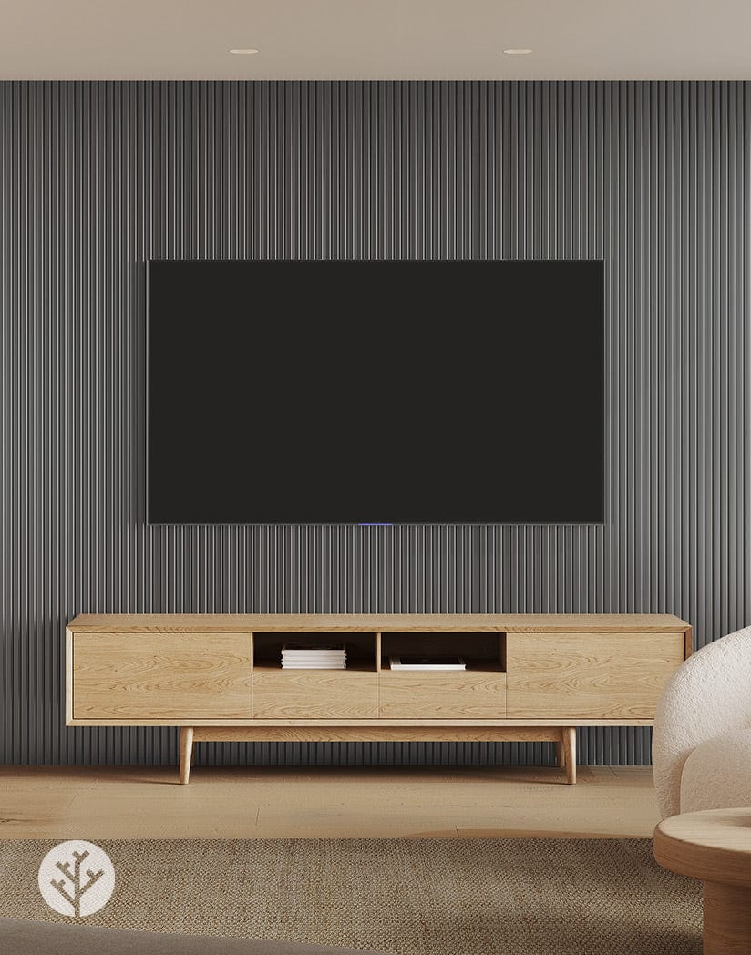 Flutto™ Flutto™ Grey Slat Flexible Tambour Wood Panels