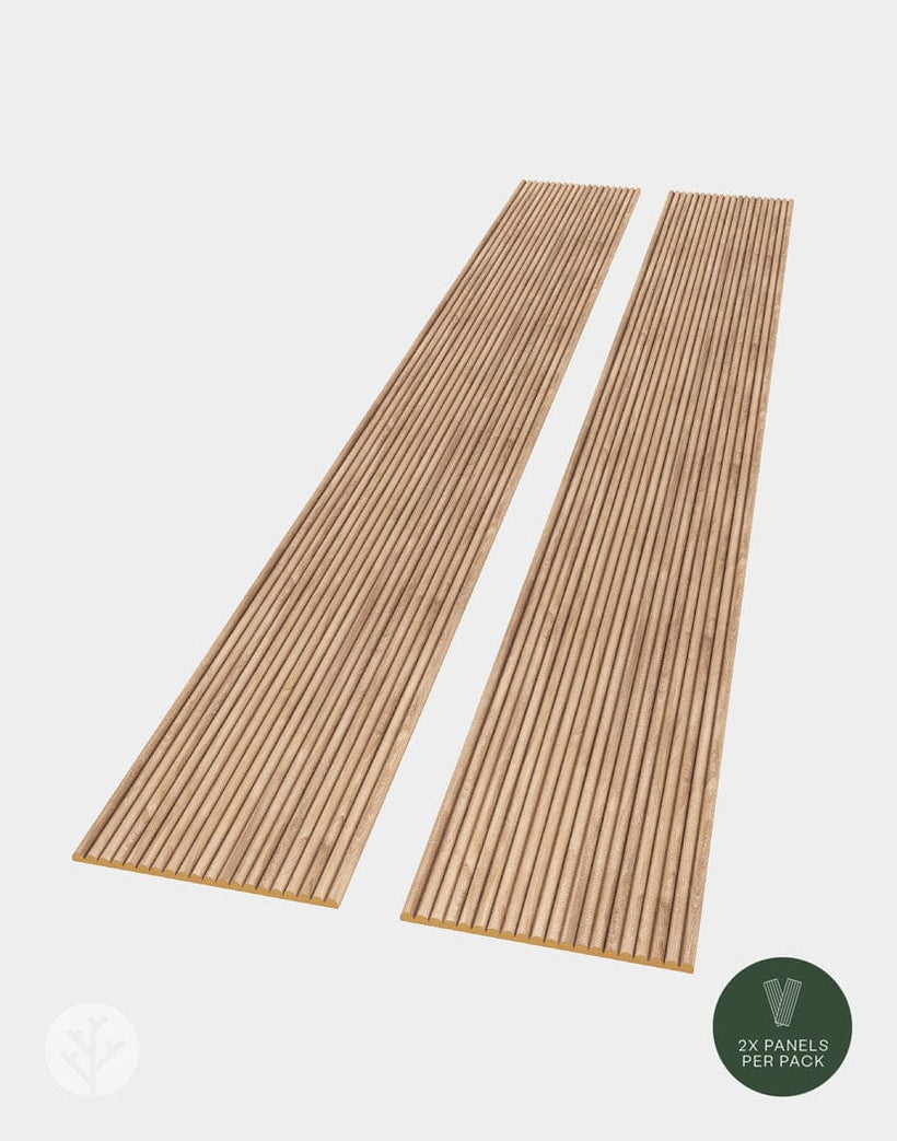 Flutto™ Oak Mini-Ridge Flexible Tambour Wood Panels | Elegant Wall Paneling