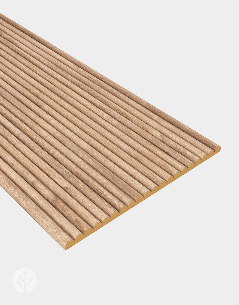 Flutto™ Oak Mini-Ridge Flexible Tambour Wood Panels | Elegant Wall Paneling