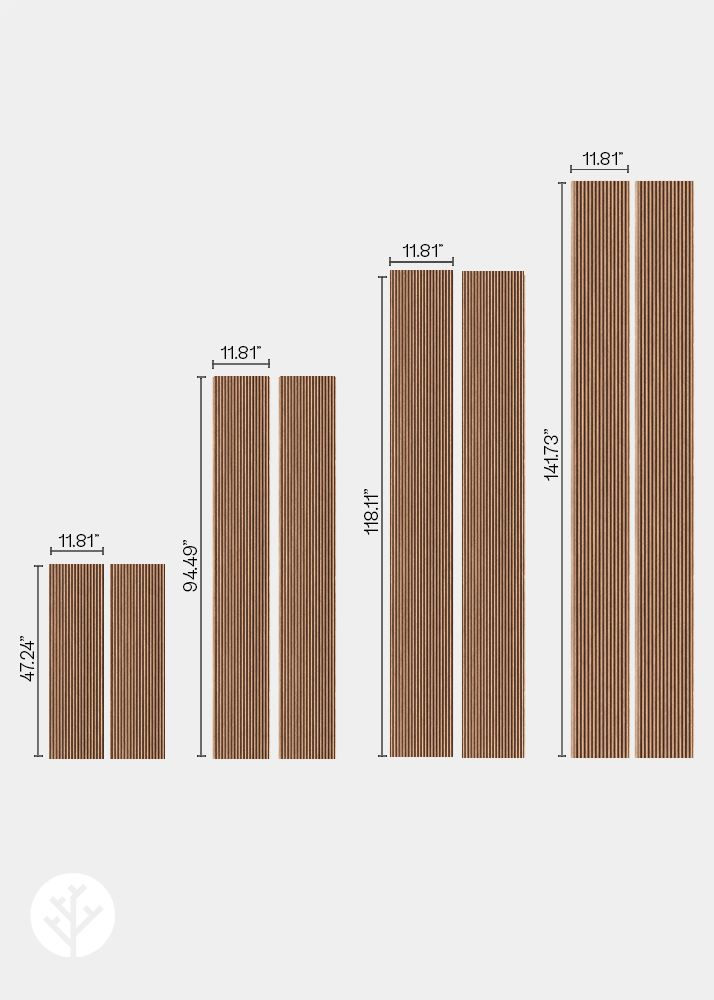 Flutto® Flutto® Walnut Mini-Ridge Flexible Tambour Wood Panels
