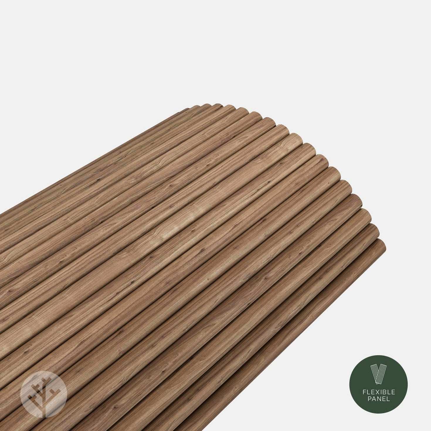 Walnut Reeded Panel Flutto™ Walnut Ridge Flexible Tambour Wood Panels | Luxurious Flexible ...
