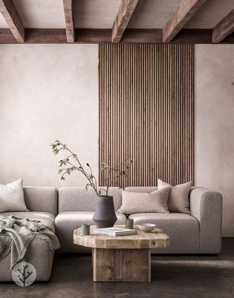 Flutto™ Oak Mini-Ridge Flexible Tambour Wood Panels | Elegant Wall Paneling