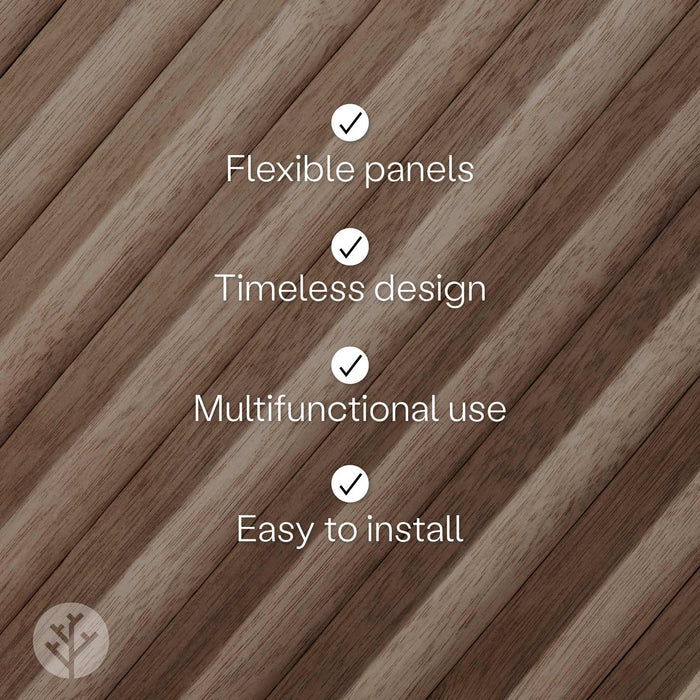 Flutto™ Flutto™ Walnut Zigzag Flexible Tambour Wood Panels