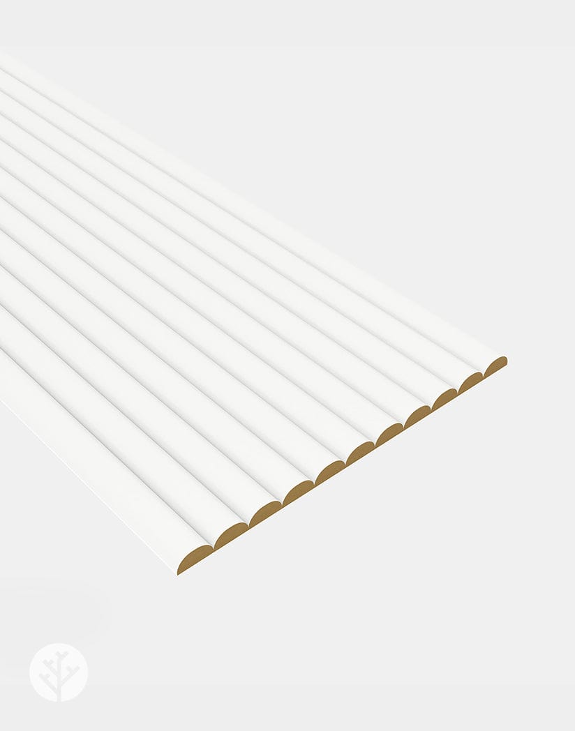 Flutto™ Flutto™ White Ridge Flexible Tambour Wood Panels