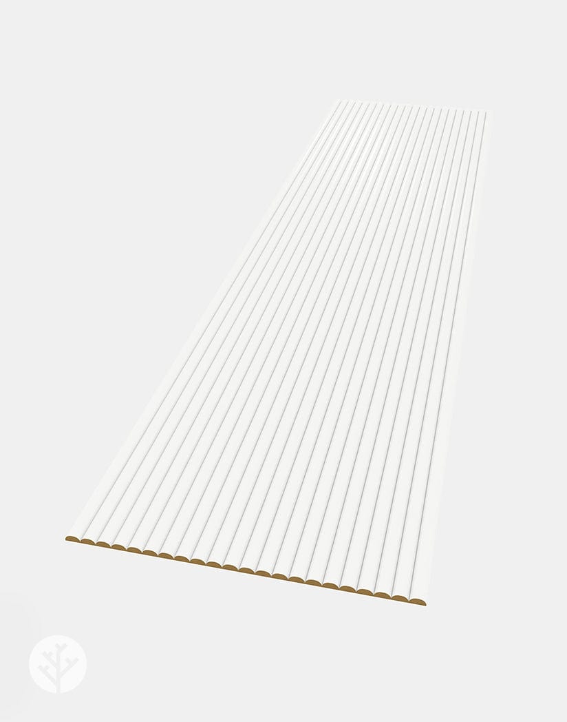 Flutto™ Flutto™ White Ridge Flexible Tambour Wood Panels