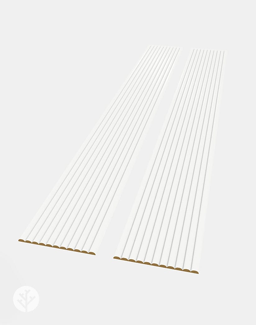 Flutto™ Flutto™ White Ridge Flexible Tambour Wood Panels