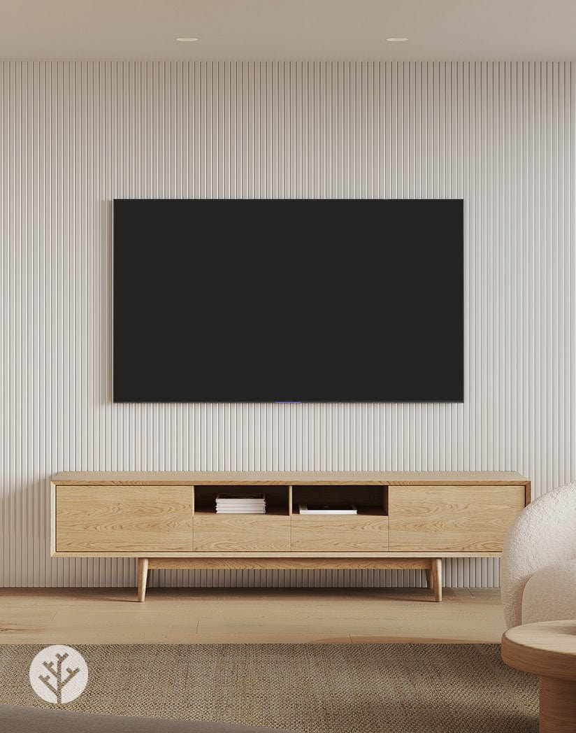 Flutto™ Flutto™ White Slat Flexible Tambour Wood Panels