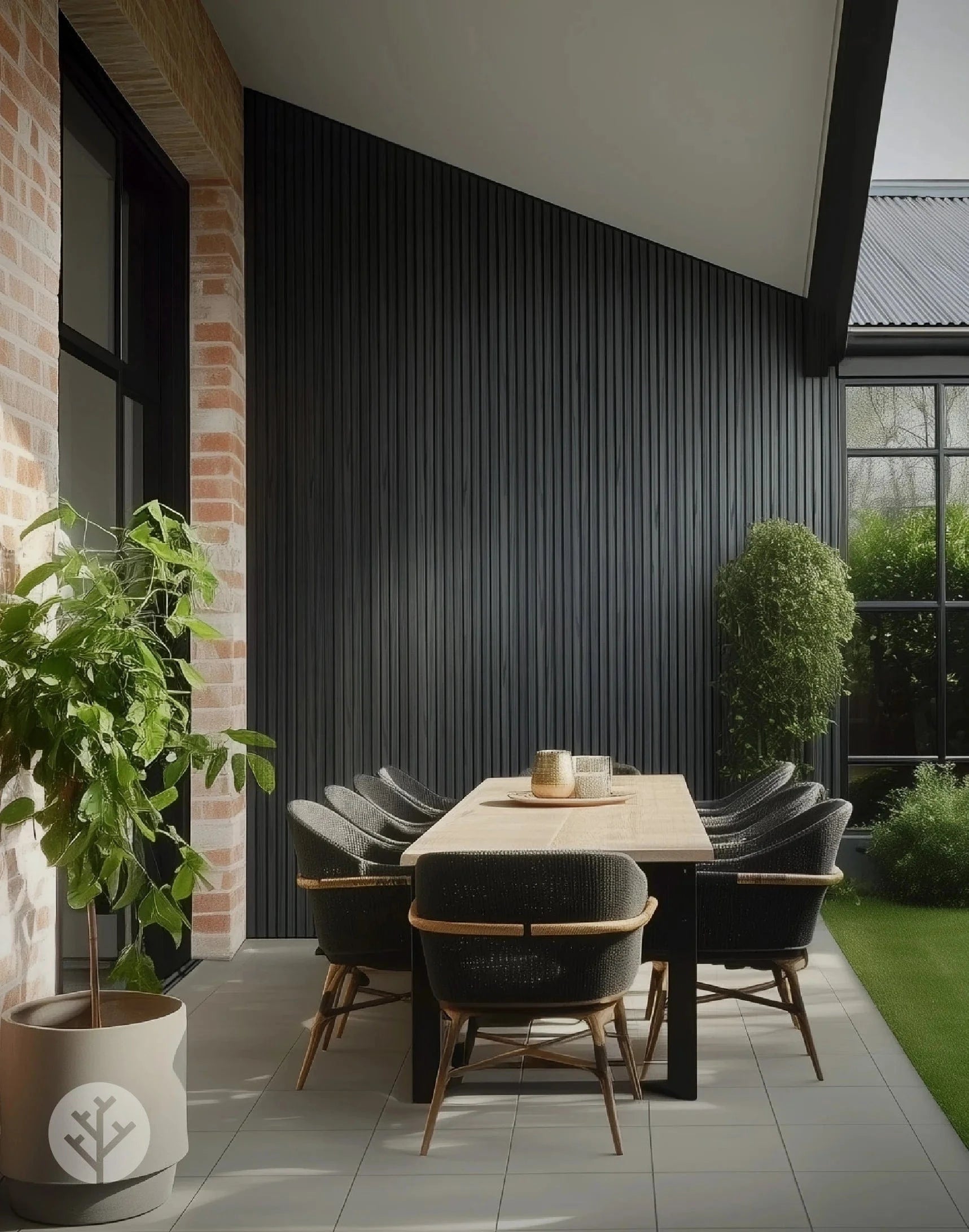 Plaank Plaank Black Exterior Slat Wall Panels