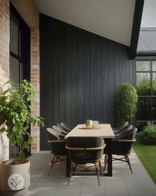 Plaank Plaank Black Exterior Slat Wall Panels