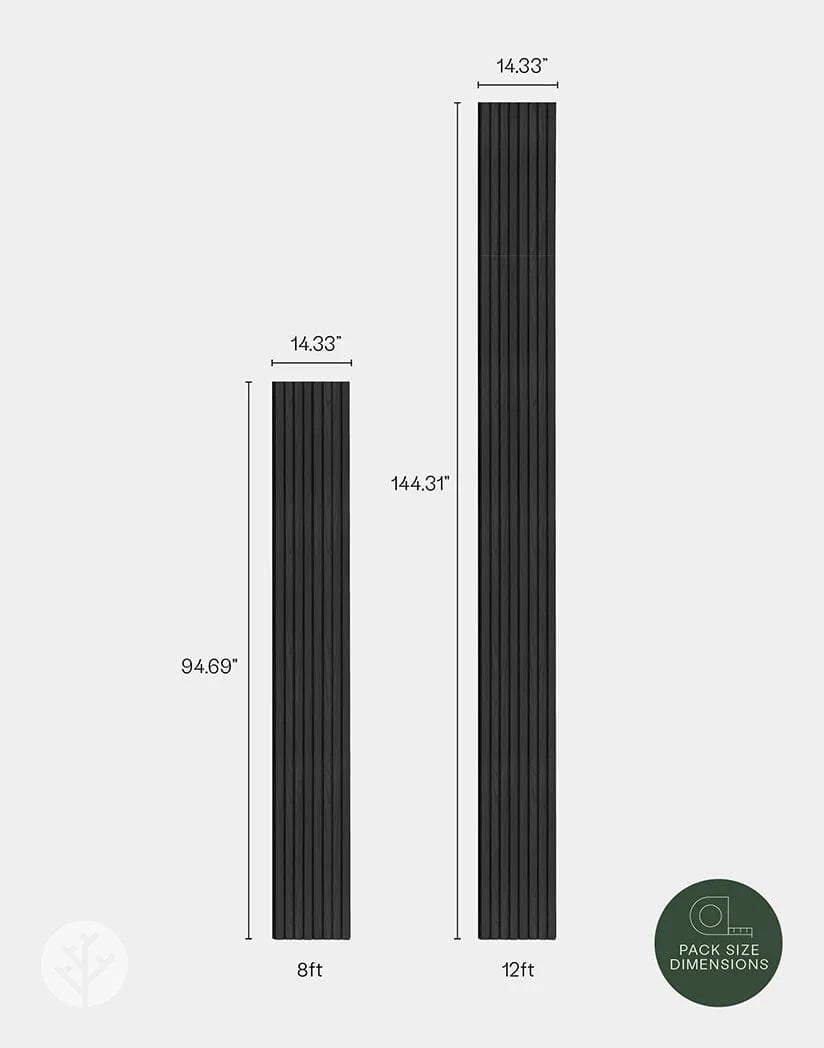 Plaank Plaank Black Exterior Slat Wall Panels