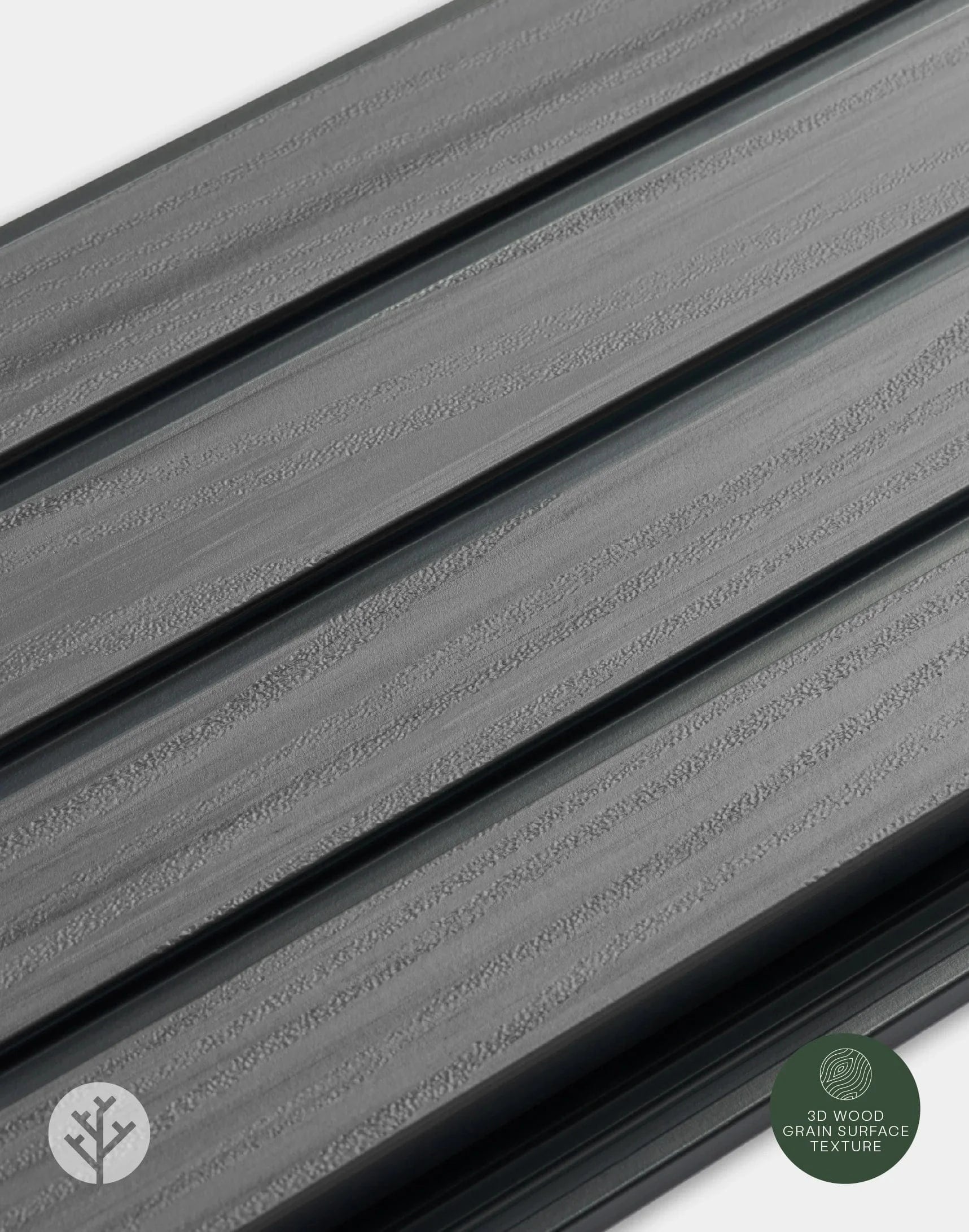 Plaank Plaank Gray Exterior Slat Wall Panels