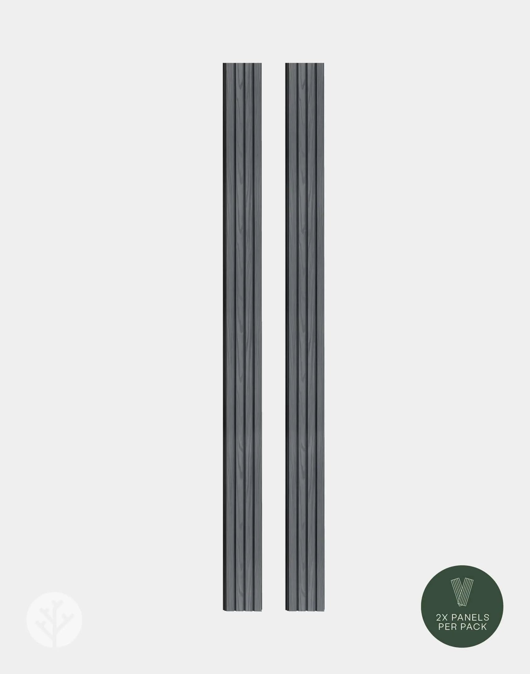 Plaank Plaank Gray Exterior Slat Wall Panels