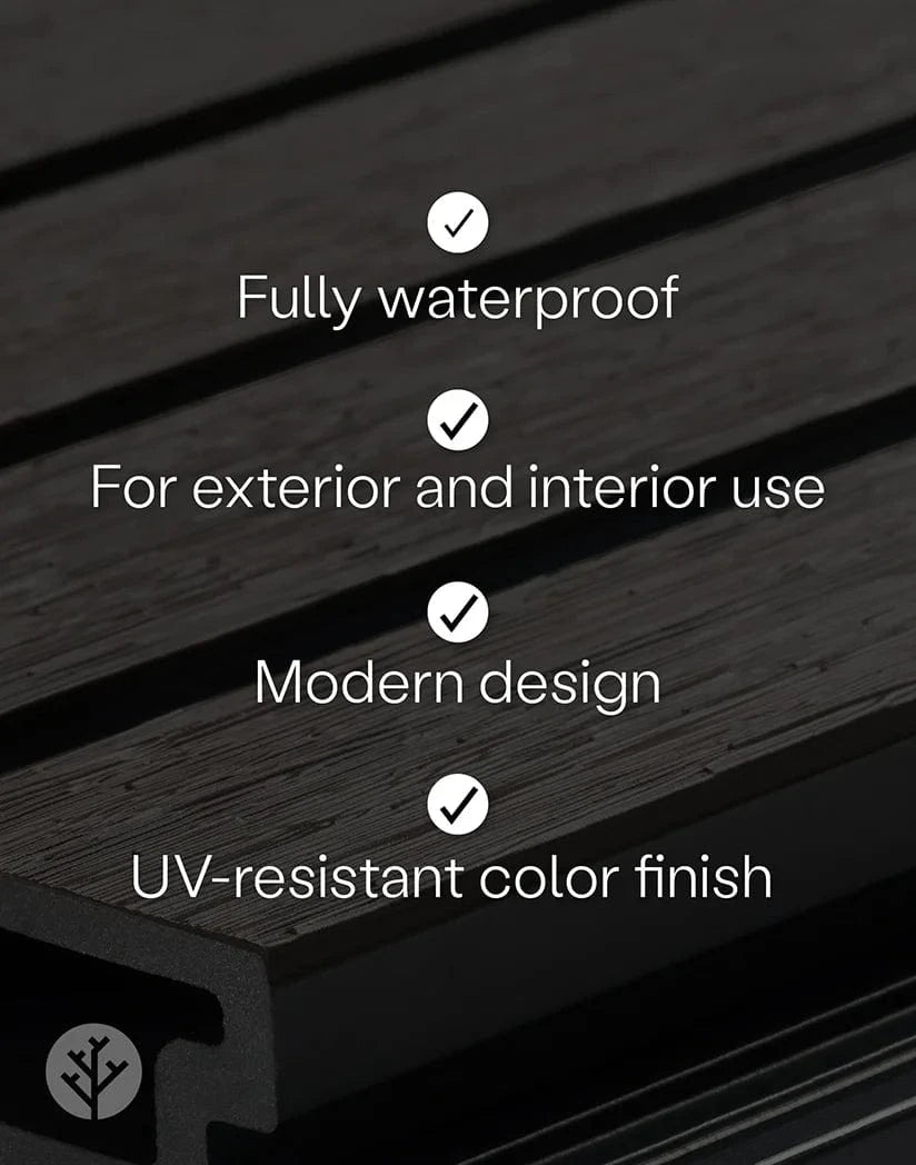 Plaank Plaank Walnut Exterior Slat Wall Panels