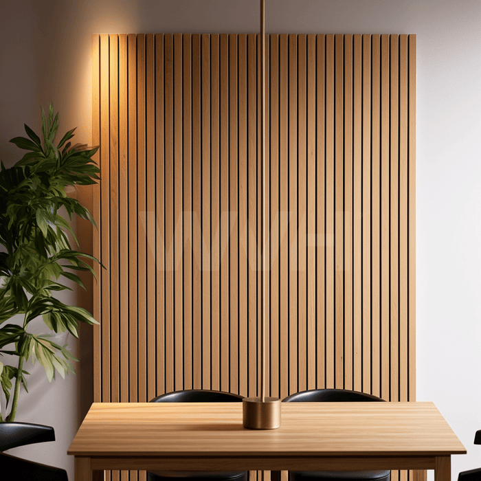Slatpanel® Slatpanel® Luxe American Oak Acoustic Wide Slat Wood Wall Panels