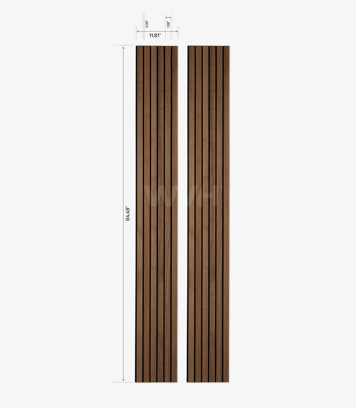 Premium American Walnut Acoustic Panels | Slatpanel® Luxe Wide Slat | WVH®