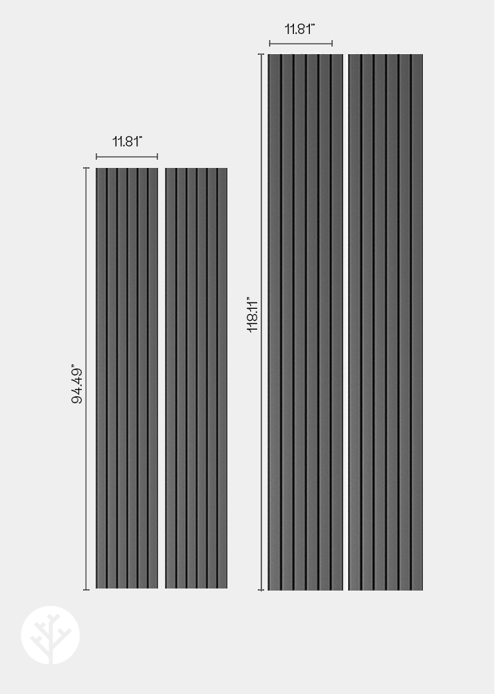 Slatpanel® Slatpanel® Luxe Gray Wide Slat Wood Wall Panel