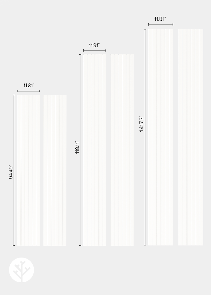 Slatpanel® Slatpanel® Luxe White Wide Slat Wood Wall Panel