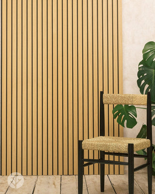 Slatpanel® Slatpanel® Oak Luxe Fire-Rated Acoustic Wood Wall Panel