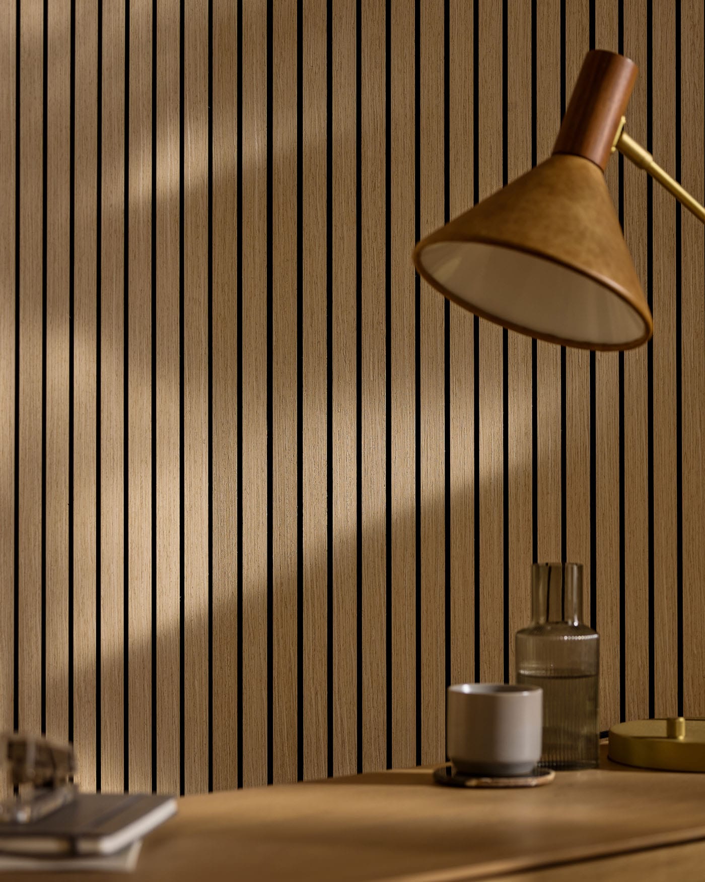 Slatpanel® Drew & Jonathan Home™ Ultraflex Engineered Oak Lightweight Flexible Wood Wall Panels
