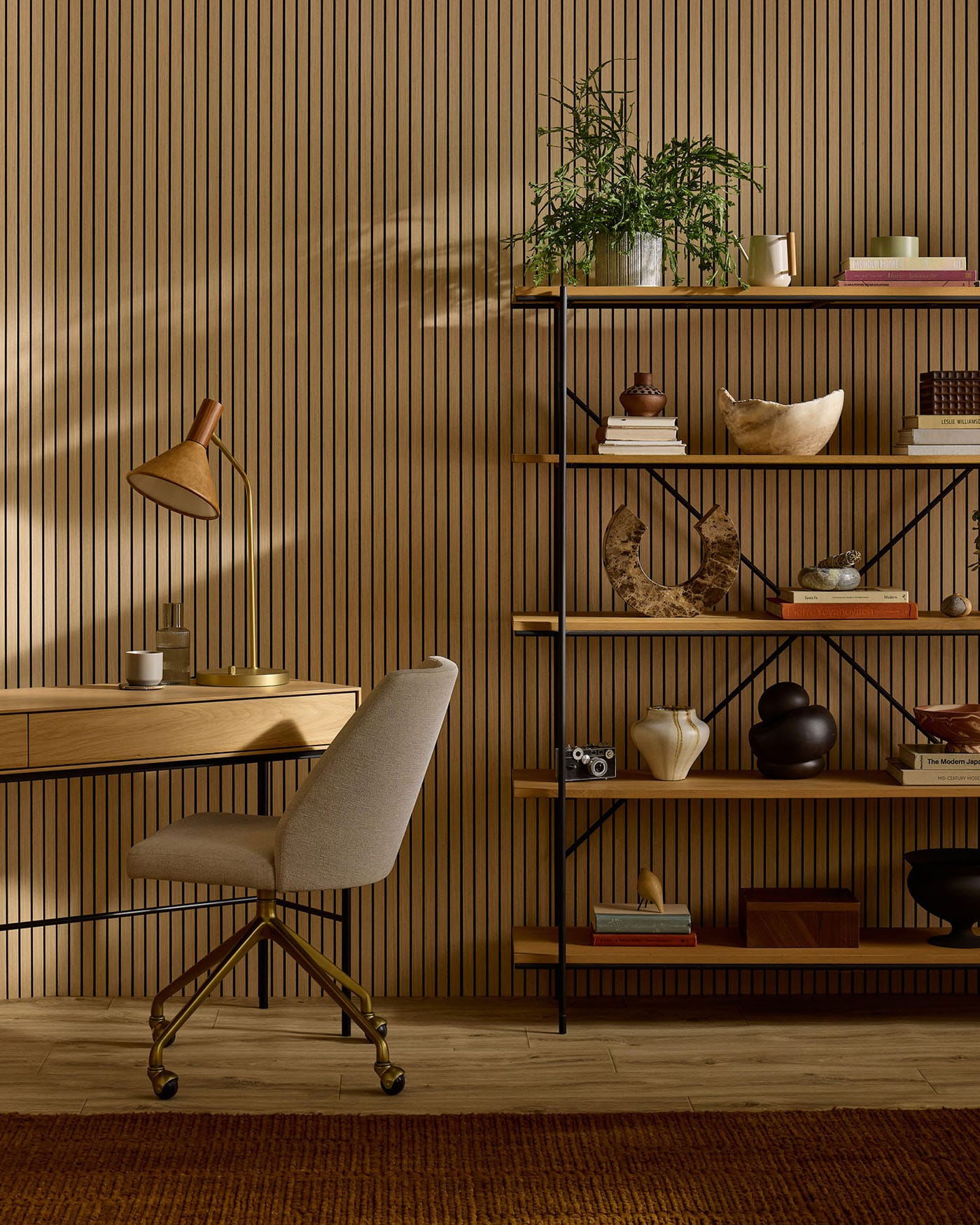 Slatpanel® Drew & Jonathan Home™ Ultraflex Engineered Oak Lightweight Flexible Wood Wall Panels