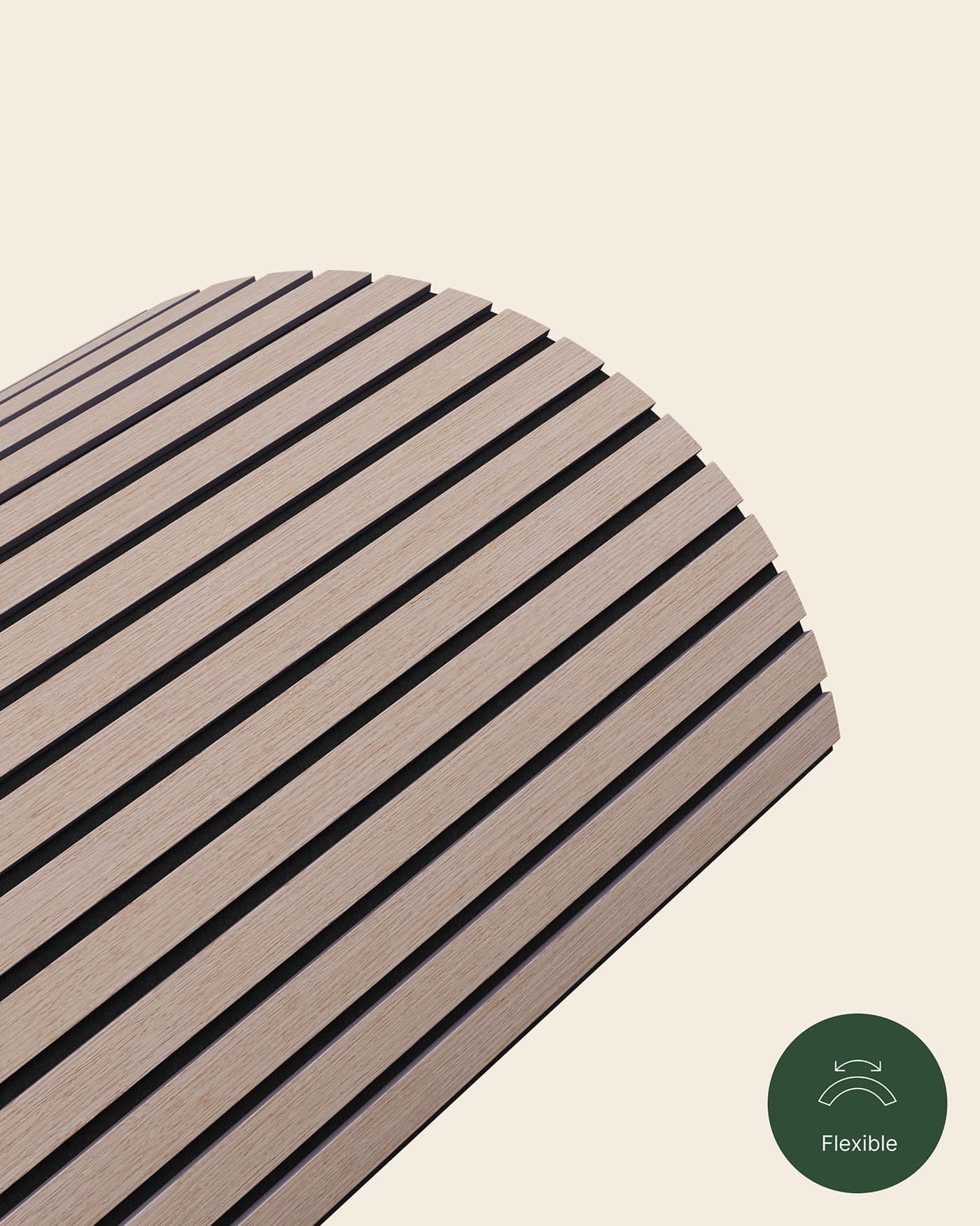 Slatpanel® Drew & Jonathan Home™ Ultraflex Engineered Oak Lightweight Flexible Wood Wall Panels