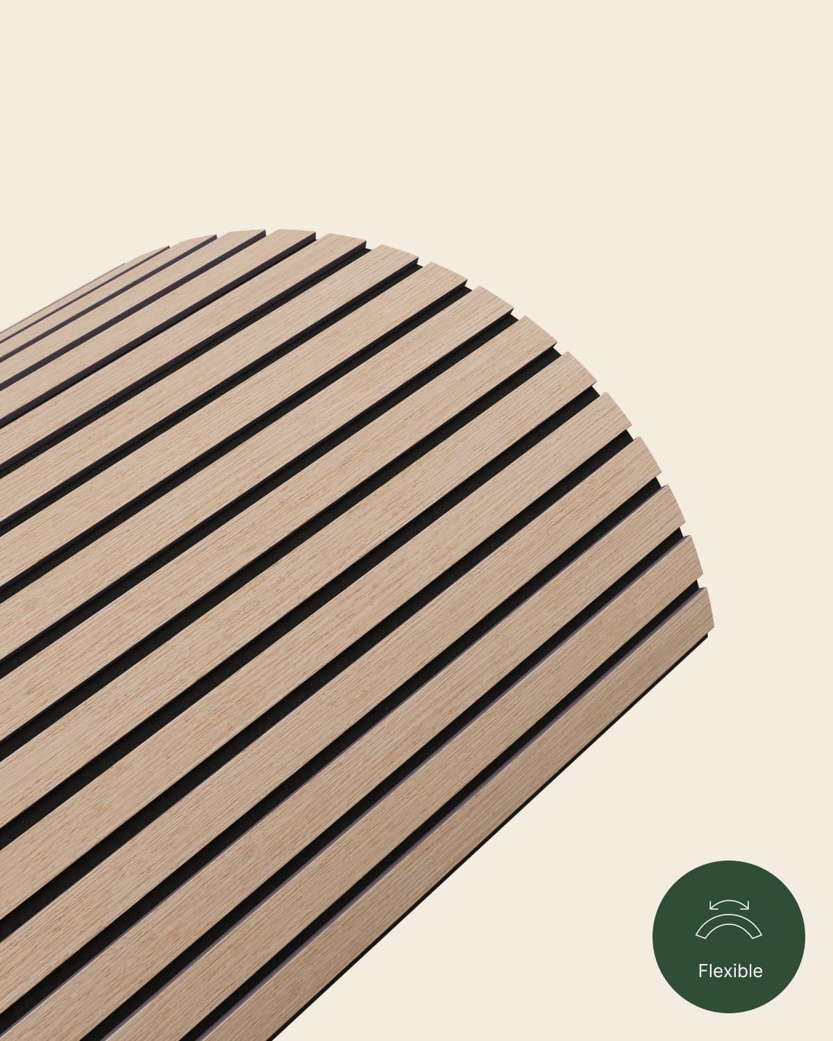 Slatpanel® Drew & Jonathan Home™ Ultraflex Engineered Oak Lightweight Flexible Wood Wall Panels