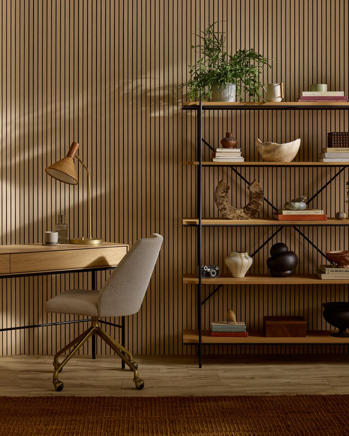 Slatpanel® Drew & Jonathan Home™ Ultraflex Engineered Oak Lightweight Flexible Wood Wall Panels
