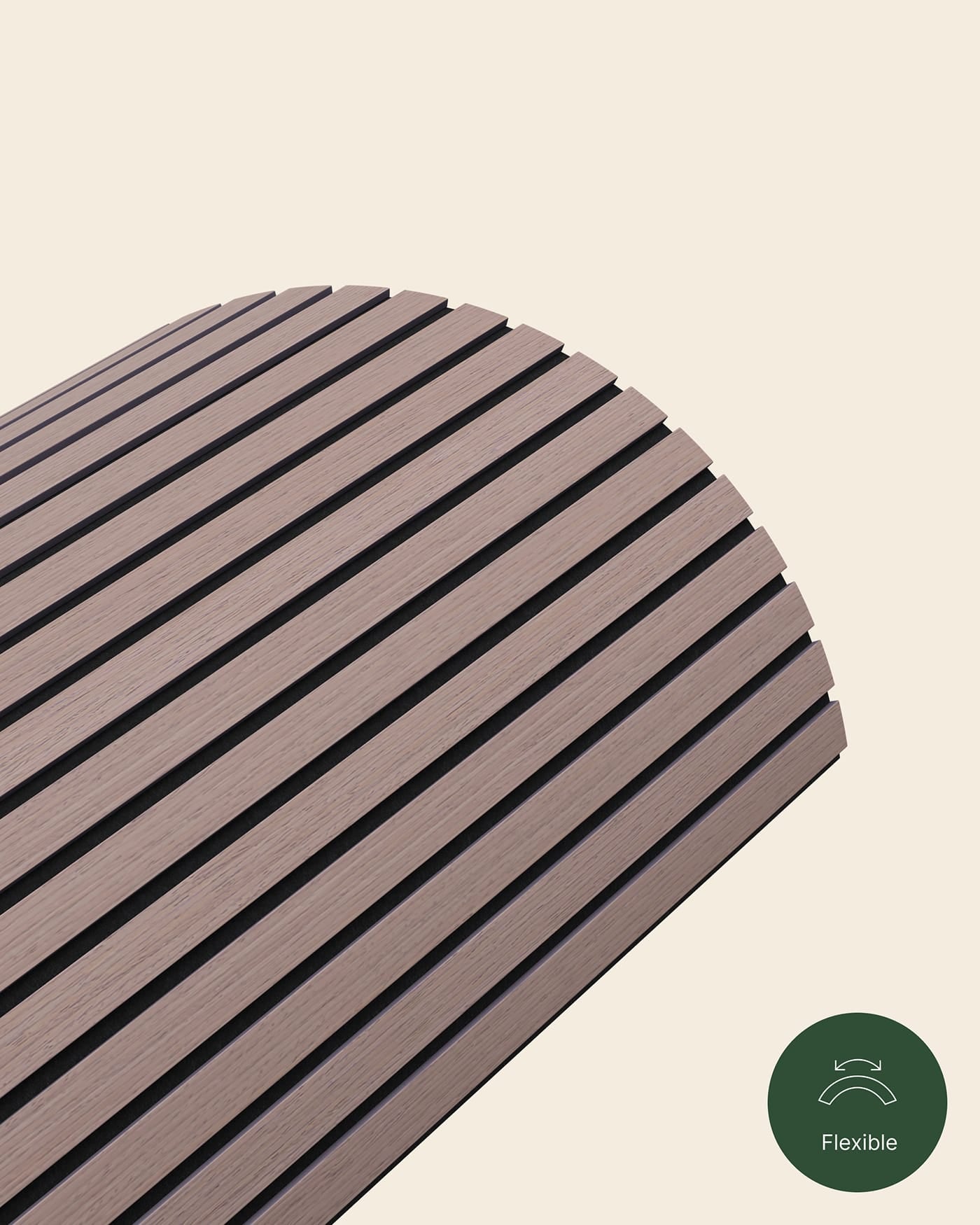 Slatpanel® Drew & Jonathan Home™ Ultraflex Engineered Walnut Lightweight Flexible Wood Wall Panels
