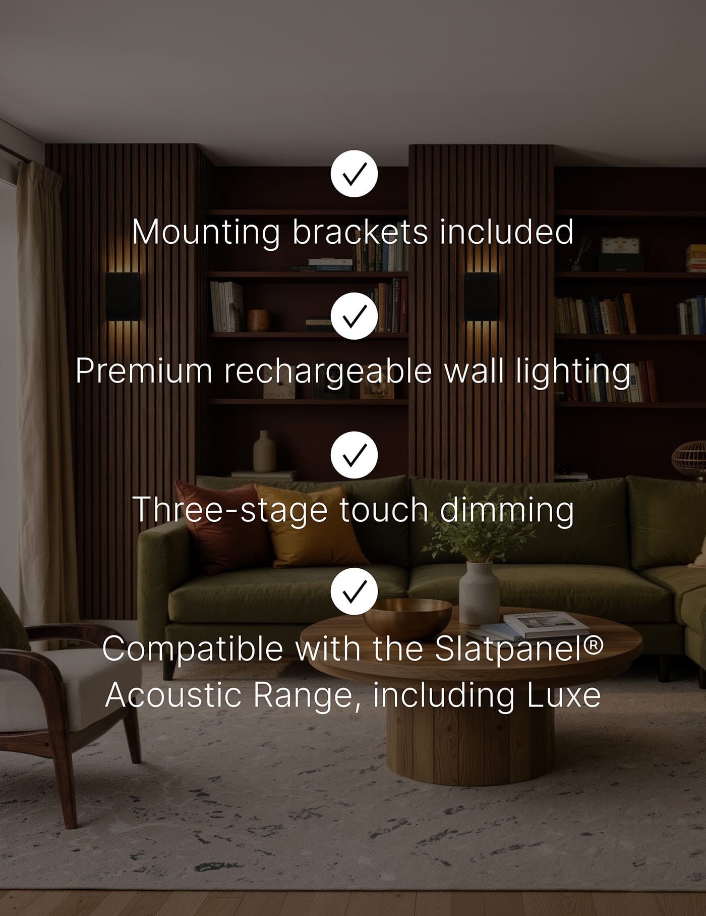 Slatpanel® Slatpanel® Glow Frame Wall-Mounted Rechargeable Lighting