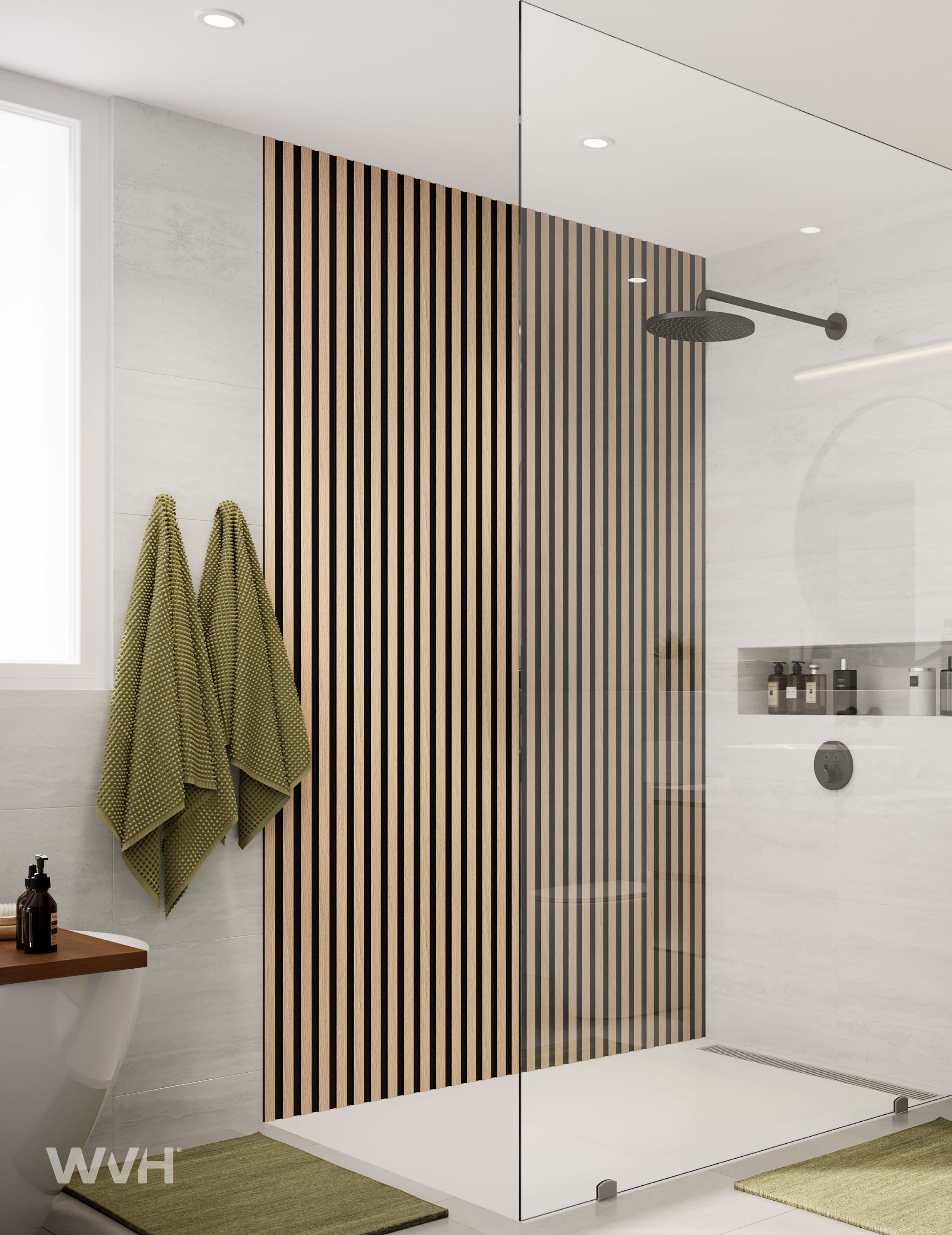 Slatpanel® Slatpanel® Hydro Oak Waterproof Wall Panels