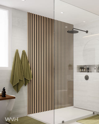 Slatpanel® Slatpanel® Hydro Oak Waterproof Wall Panels