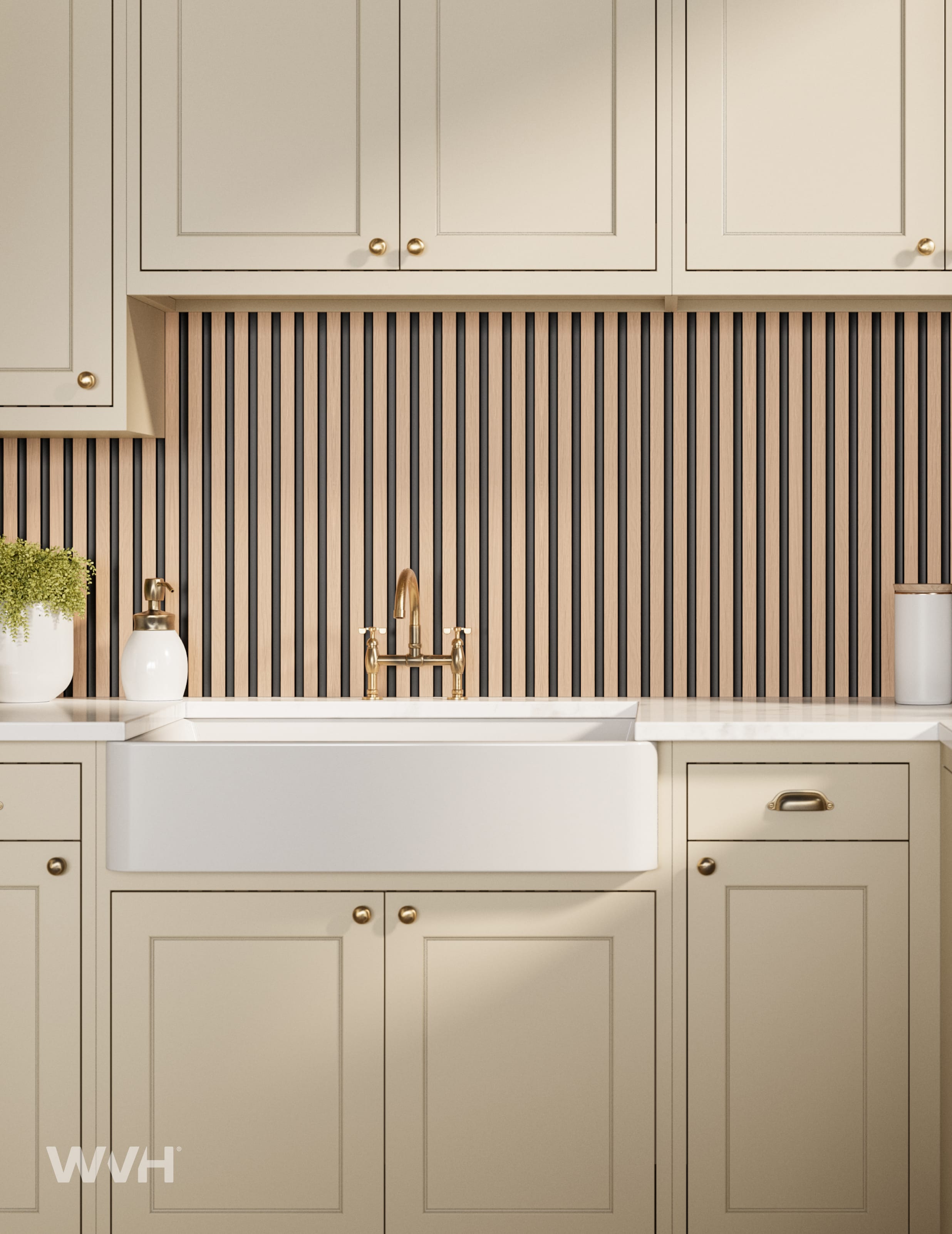 Slatpanel® Slatpanel® Hydro Oak Waterproof Wall Panels