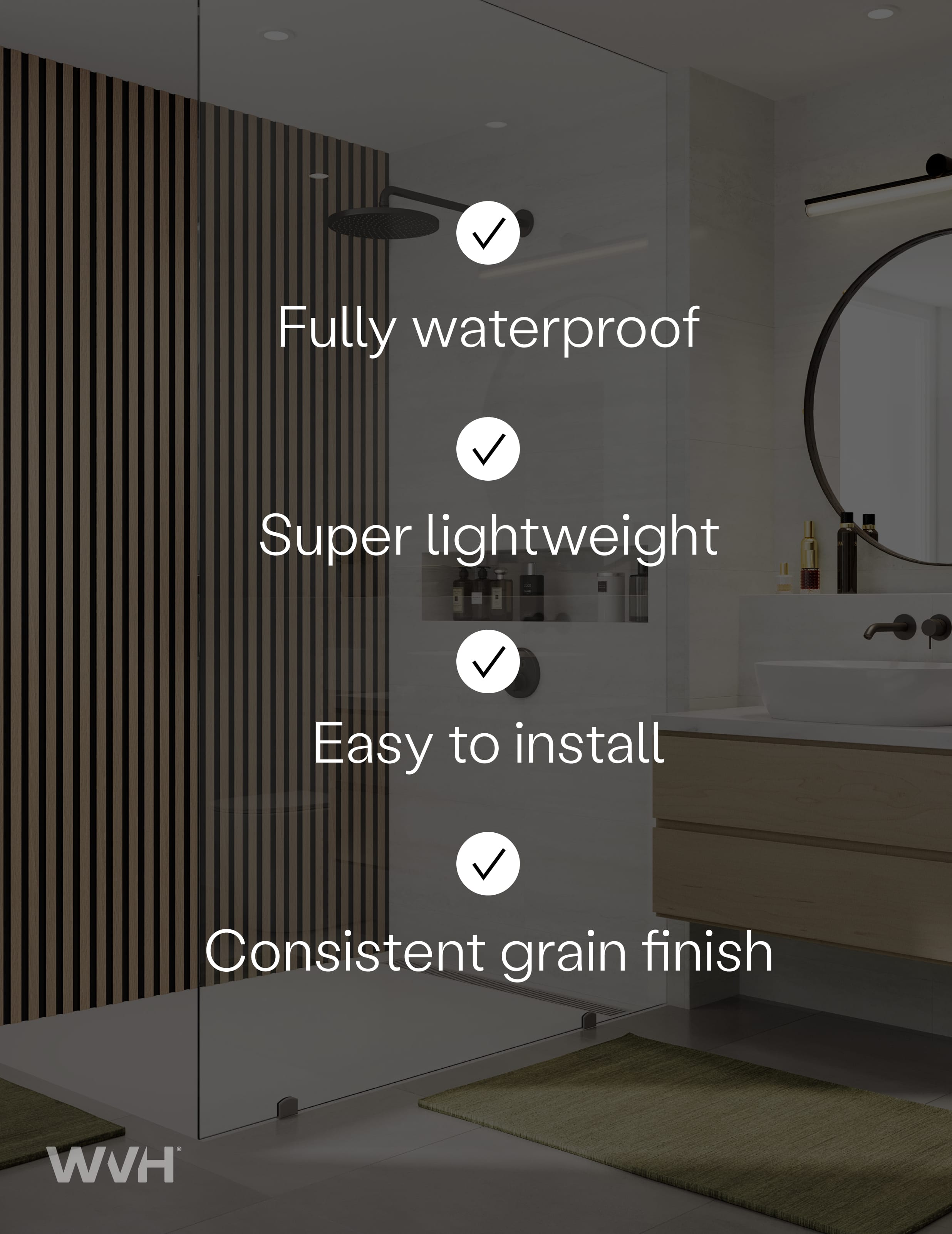 Slatpanel® Slatpanel® Hydro Oak Waterproof Wall Panels