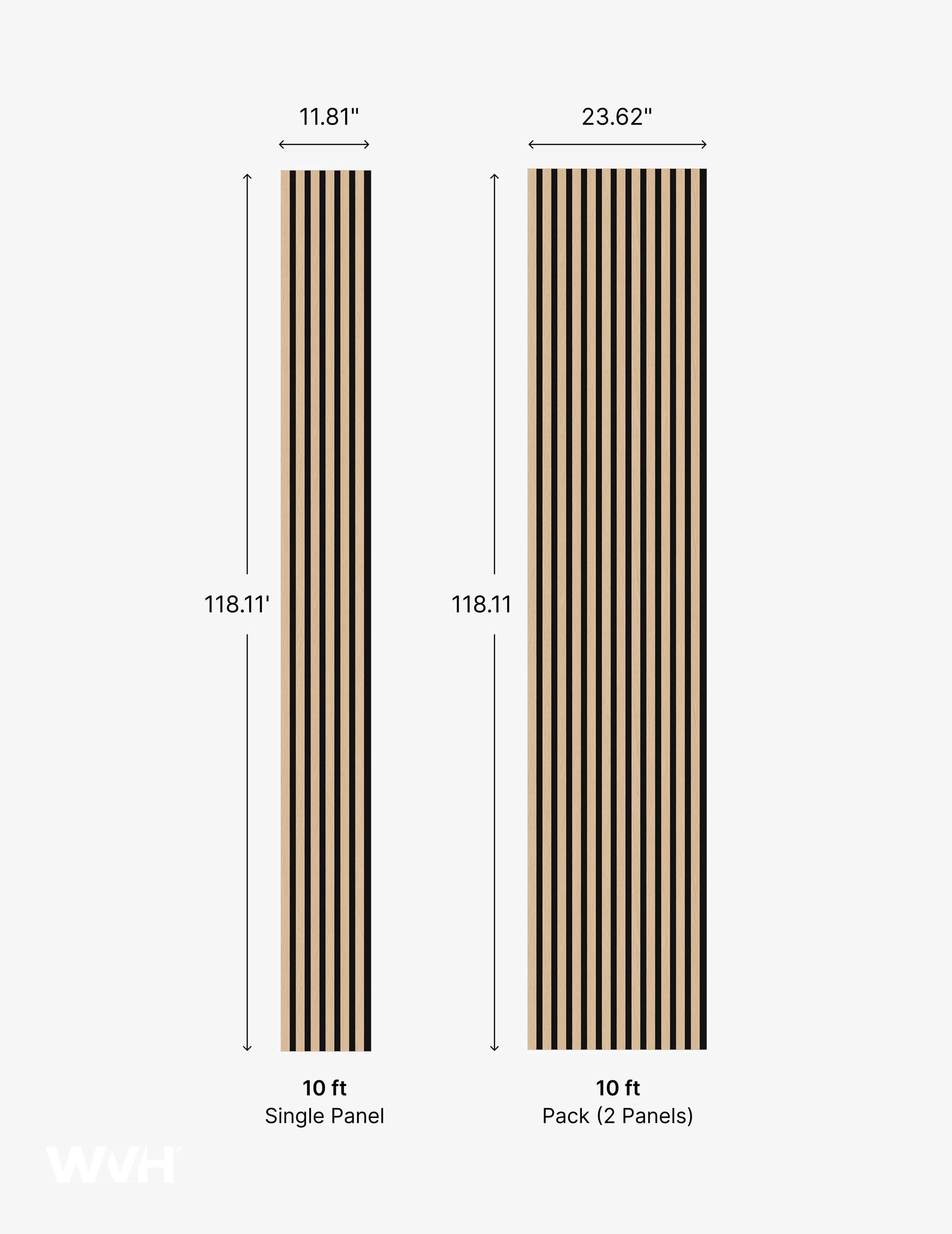 Slatpanel® Slatpanel® Hydro Oak Waterproof Wall Panels