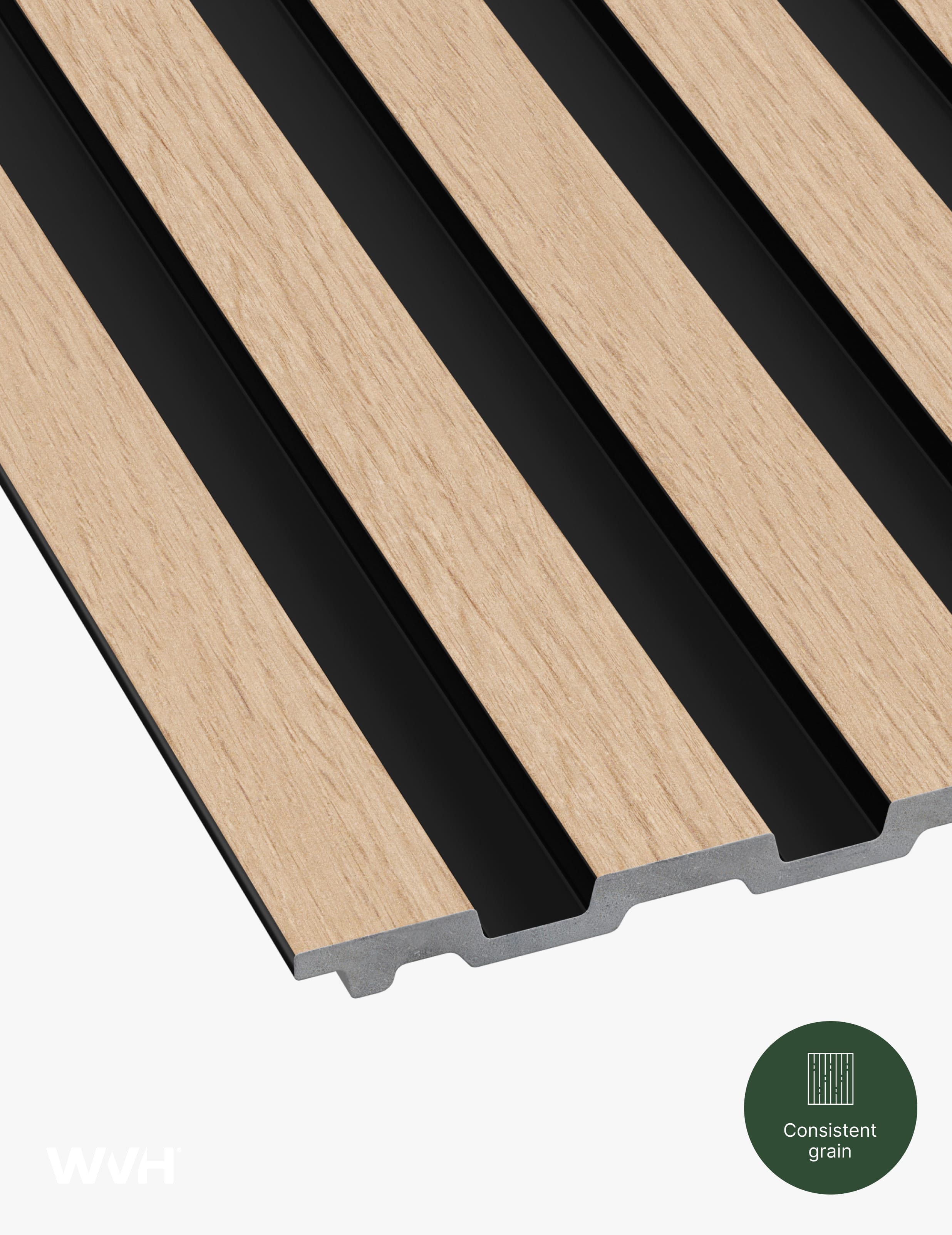 Slatpanel® Slatpanel® Hydro Oak Waterproof Wall Panels