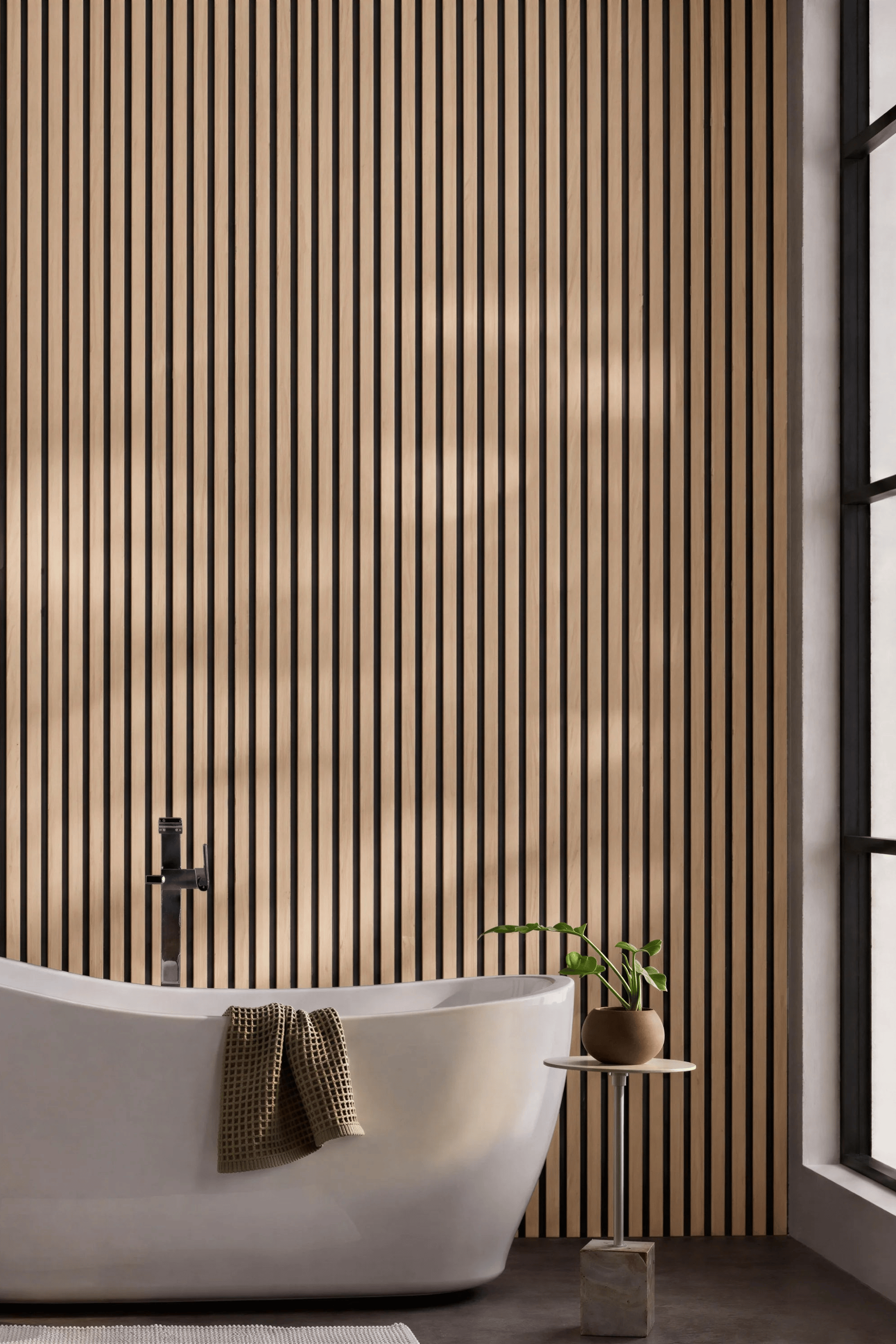 Slatpanel® Slatpanel® Hydro Oak Waterproof Wall Panels