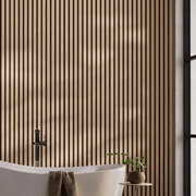 Slatpanel® Slatpanel® Hydro Oak Waterproof Wall Panels
