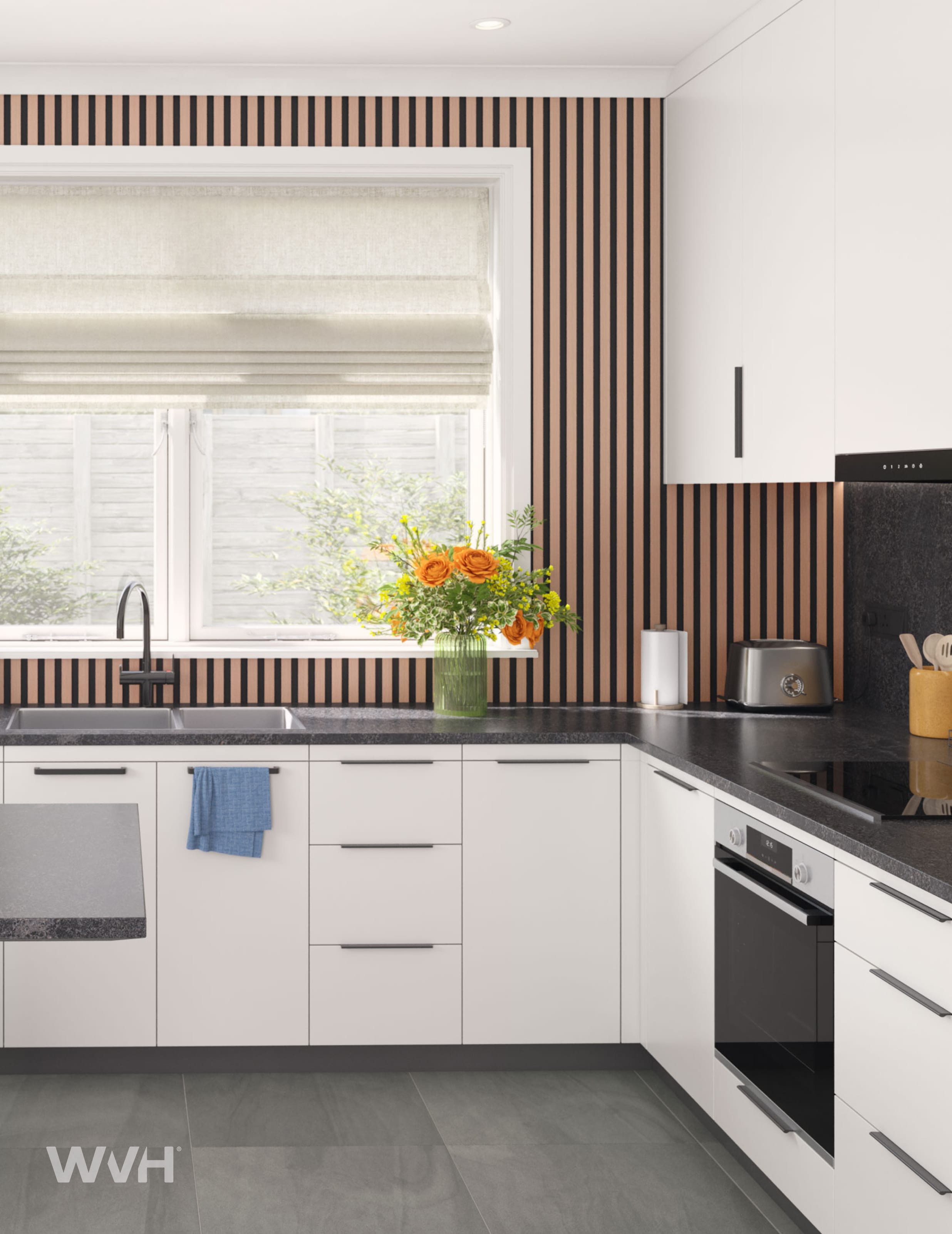 Slatpanel® Slatpanel® Hydro Walnut Waterproof Wall Panels